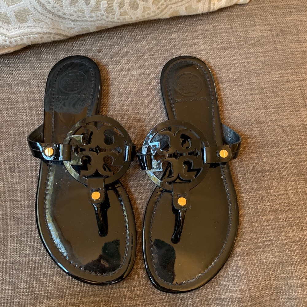 Tory Burch Miller Patent Leather Sandal 7.5
